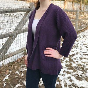 Purple Cardigan